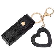 漂亮的印章盒 + 鑰匙圈套組, 黑色