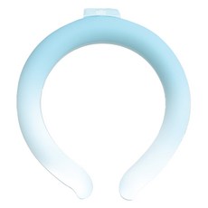 allo 基本款Plus冰涼頸圈, 1個, 白色藍色