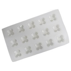 迷你圓形方塊15格模具, 白色, 1個