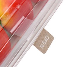 Inp 透明開放式短 棕色貼紙, 120件, 混色