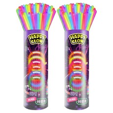 Happy Glow 夜光棒 50入, 2個, 隨機出貨