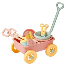 Modern House 露營沙灘玩具推車組 扮家家酒, 1套, 粉紅色