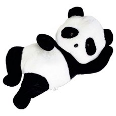 Dadaland 熊貓長抱枕玩偶, 黑色