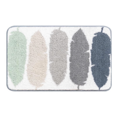 ANTIAN 北歐風防滑吸水植絨保暖地墊, 輕舞飛揚, 1個