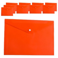 Star Store 彩色透明文件夾 A4 單一尺寸, 紅色, 10個