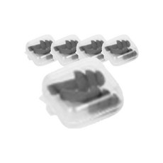 Pola 彩色矽膠耳塞 黑色, 5個, 2入