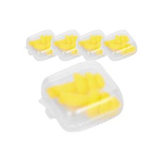 Pola 彩色矽膠耳塞 黃色, 5個, 2入