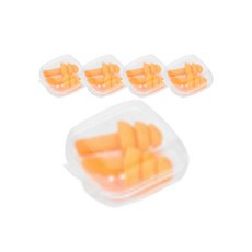 폴라 컬러풀 실리콘 귀마개 오렌지, 5개, 2개입