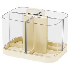 Dailbloom 多功能桌面筆筒收納盒套組, 奶油色, 1套