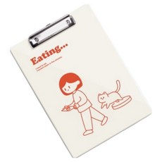 KOKA 平板字母板夾 A4, 3 橘色, 1個