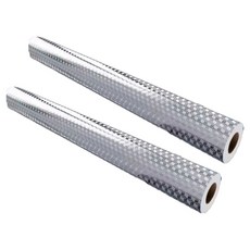 I'm Days廚房防油污厚鋁箔貼紙 L, 銀, 2個