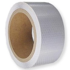 TIS 高亮度蜂巢反光膠帶, 白色, 1個