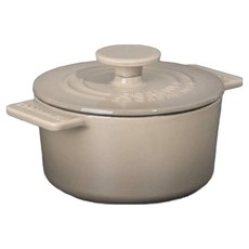 CORELLE COORDINATES 電磁爐鑄鐵艾希莉雙耳鍋 250mm, 16cm, 1個, 象牙白