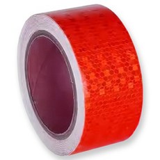 TIS 高亮度蜂巢反光膠帶, 紅色, 1個