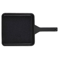 코렐코디네이츠 인덕션 무쇠 애슐리 사각 프라이팬 무광블랙 440mm, 1개, 22cm