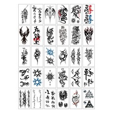 gelluna 時尚DIY萬聖節派對紋身貼紙30入組, 1套, TS-05