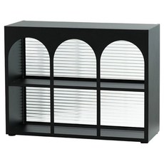 제이라이프 로니 철제 진열대 선반, 블랙