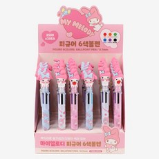 三麗鷗明星 美樂蒂公仔6色原子筆, 混合色, 30個