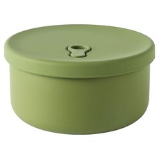 Bior微波爐矽膠蒸鍋 L 14.5*14.5*7cm, 綠色, 1個