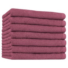 Songwol 松月 Minimum 健身房 營業用 美容毛巾 70g 精梳棉, 酒紅色, 7個