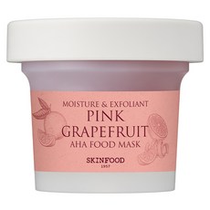 SKINFOOD 粉色葡萄柚AHA食物面膜, 1罐, 1罐