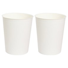 리빙선데이 오픈 원형 휴지통 2p, 화이트