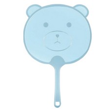 Allhigh 便攜式夏季可愛PP扇, 藍色, 1個