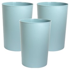 리빙선데이 오픈 원형 휴지통 3p, 블루