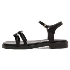 마크모크 여성용 라일리 캐쥬얼 리본 스트랩 샌들 2cm