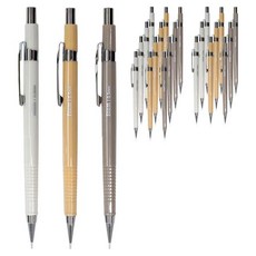 morning glory Bium 製圖自動鉛筆 白色 + 米色 + 深棕色套組, 0.5mm, 24個