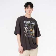 모즈모즈 애니멀즈 오버핏 통기성 반팔 티셔츠