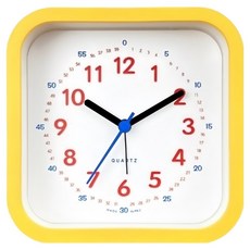 비팬시 비키즈 알람 무소음 탁상시계, 옐로우