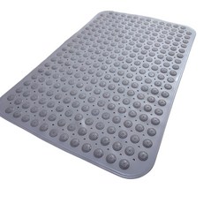 저스트픽 욕실 화장실 미끄럼방지 흡착 매트 40 x 80 cm, 그레이, 1개