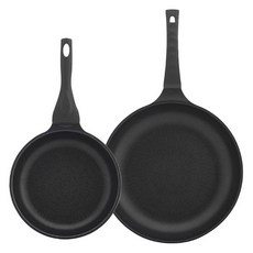 Double W IH電磁爐平底鍋2件組, 1套, 深綠色, 平底鍋 20cm + 26cm