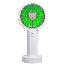 ILWOO LED 무소음 휴대용 선풍기 미니, IW-Q77, 화이트
