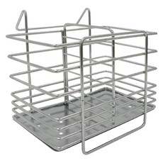 雙手萬能 不鏽鋼餐具收納掛架, 亮光銀, 1個