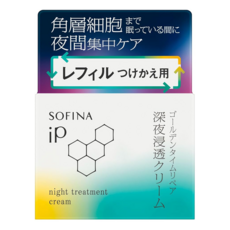 SOFINA 蘇菲娜 iP 夜間浸透高保濕面霜 補充裝, 55g, 1罐