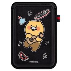 카카오프렌즈 춘식이 디자인 맥세이프 2배 자력 포인트라벨 카드지갑 미드나이트, 춘식이딩가딩가, 1개