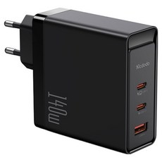 Mcdodo 麥多多 GaN5 PD3.1 PPS 140W超高速3孔多功能充電器, 黑色, 1個