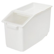 수납형 쌀보관통 12kg, 화이트, 1개