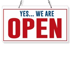 JEJEDECO 復古OPEN/CLOSED雙面懸掛標示牌, 1個, A001 OPEN/CLOSED