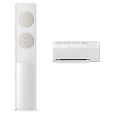 삼성전자 56.9㎡(17.2평) + 18.7㎡(5.7평) BESPOKE AI 무풍 클래식 홈멀티형 에어컨 AF70F17D11BRT + 리모컨 세트 방문설치, 일반배관형