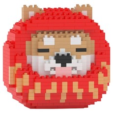 JEKCA 迷你柴犬達摩積木 S 小型, 1個, 混色