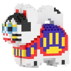 JEKCA 迷你犬張子積木 M 大型, 1個, 混合色