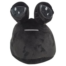 아트조이 외계인 달팽이 인형 쿠션, 22cm, 블랙, 1개