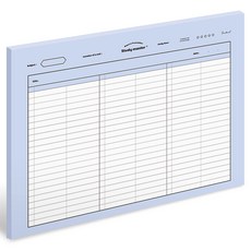 뮤니드 서브젝트 가로 노트패드 B5, 심플 단어, 1개, 50매