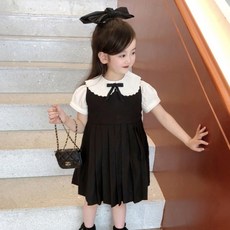 미소파파 여아용 라일리 반팔 리본원피스