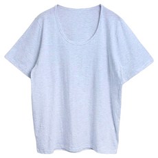 라라온 여성용 베이직 U넥 반팔 무지 티셔츠 TSP2377