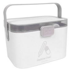 마켓플랜 플러스 다용도 수납 구급상자 2단 화이트, 1개