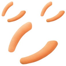 썸즈마인 붙이는 변기시트, 오렌지, 3개